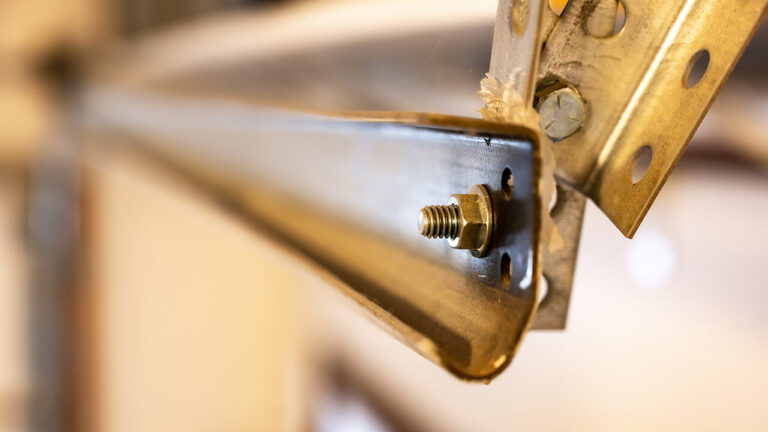 garage door makes banging noise